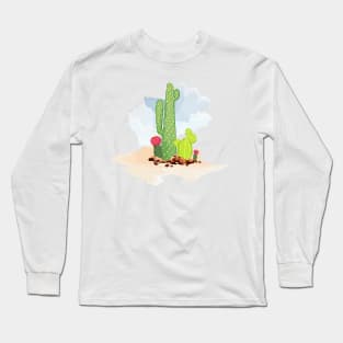 Cactus in the desert Long Sleeve T-Shirt